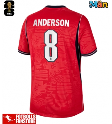 England Elliot Anderson #8 Bortatröja VM 2026 Kortärmad